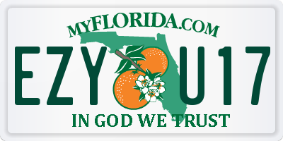 FL license plate EZYU17