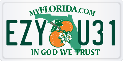 FL license plate EZYU31