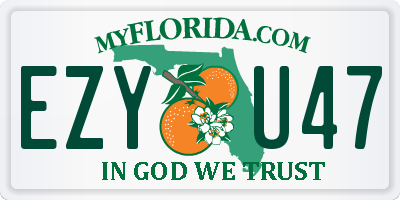 FL license plate EZYU47