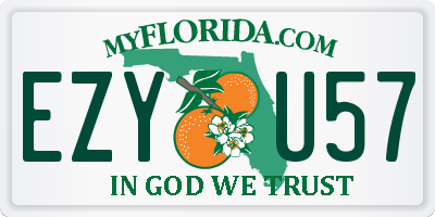 FL license plate EZYU57