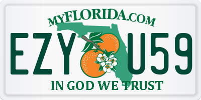 FL license plate EZYU59