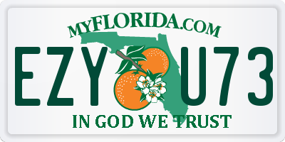 FL license plate EZYU73