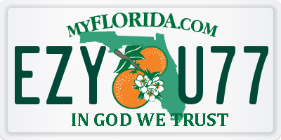 FL license plate EZYU77