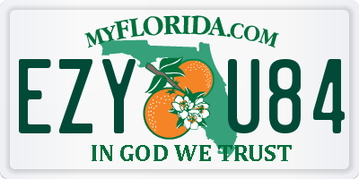 FL license plate EZYU84