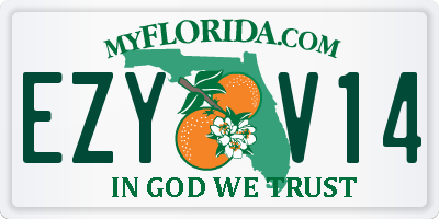 FL license plate EZYV14