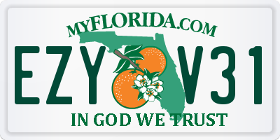 FL license plate EZYV31