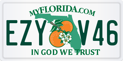 FL license plate EZYV46