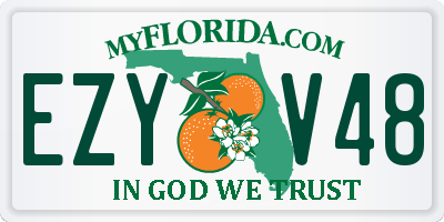 FL license plate EZYV48