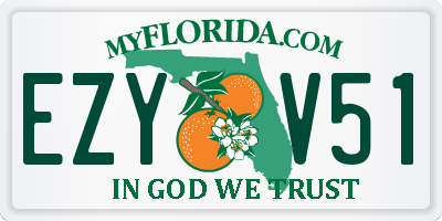 FL license plate EZYV51