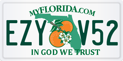 FL license plate EZYV52