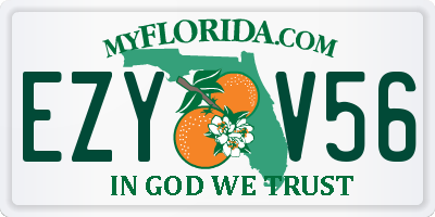 FL license plate EZYV56