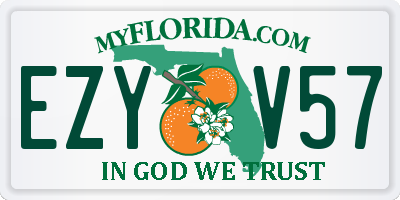 FL license plate EZYV57