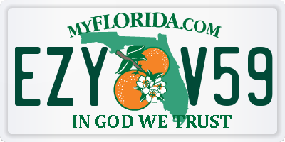 FL license plate EZYV59