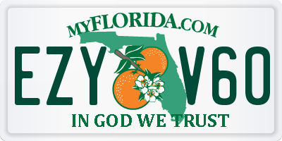 FL license plate EZYV60