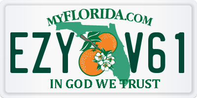 FL license plate EZYV61