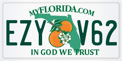 FL license plate EZYV62