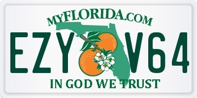 FL license plate EZYV64