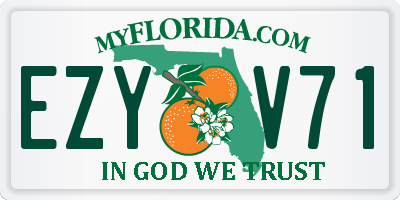 FL license plate EZYV71