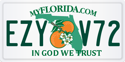 FL license plate EZYV72