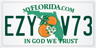 FL license plate EZYV73