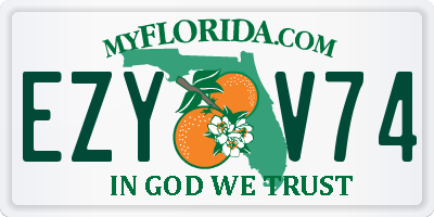 FL license plate EZYV74