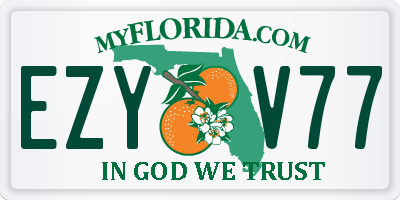 FL license plate EZYV77