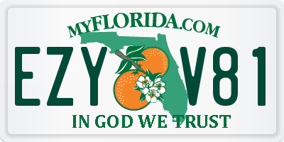 FL license plate EZYV81