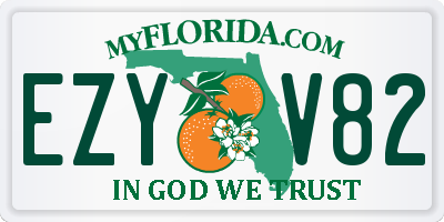 FL license plate EZYV82