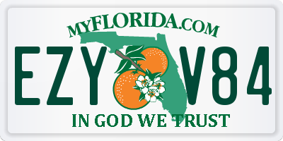 FL license plate EZYV84