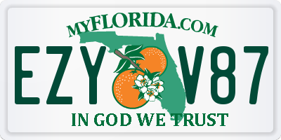 FL license plate EZYV87