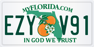 FL license plate EZYV91