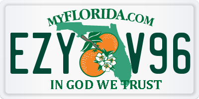 FL license plate EZYV96