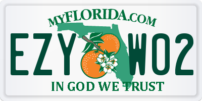 FL license plate EZYW02