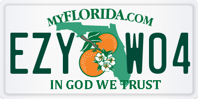 FL license plate EZYW04