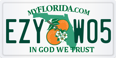 FL license plate EZYW05