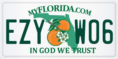 FL license plate EZYW06