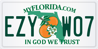 FL license plate EZYW07