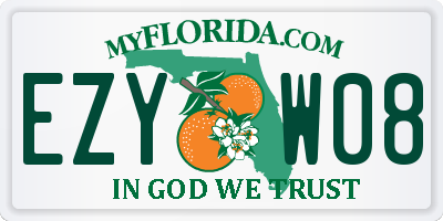 FL license plate EZYW08