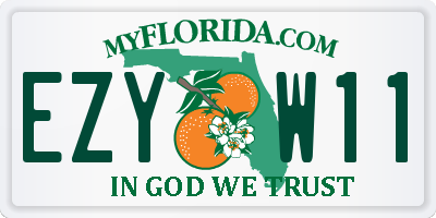 FL license plate EZYW11