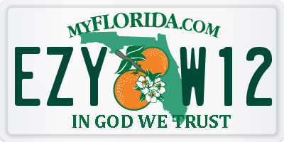 FL license plate EZYW12