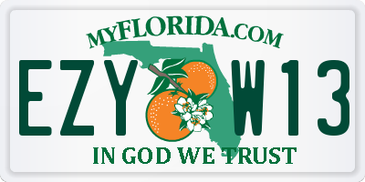 FL license plate EZYW13