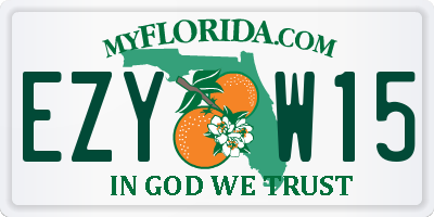 FL license plate EZYW15