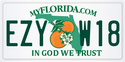 FL license plate EZYW18