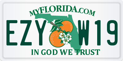 FL license plate EZYW19