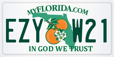 FL license plate EZYW21