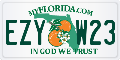 FL license plate EZYW23