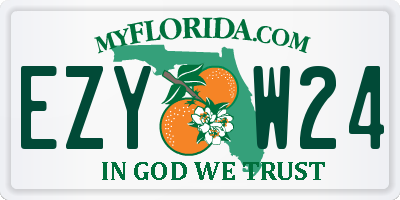 FL license plate EZYW24