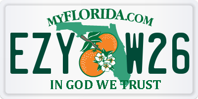 FL license plate EZYW26