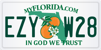 FL license plate EZYW28