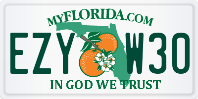 FL license plate EZYW30